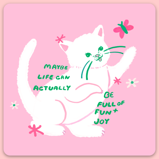 Tender Ghost - Full of Fun and Joy Sticker