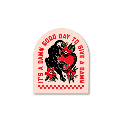 It's A Damn Good Day Jaguar Sticker