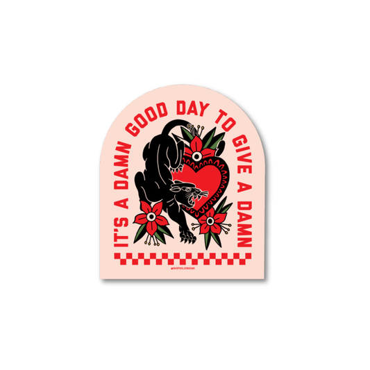 It's A Damn Good Day Jaguar Sticker