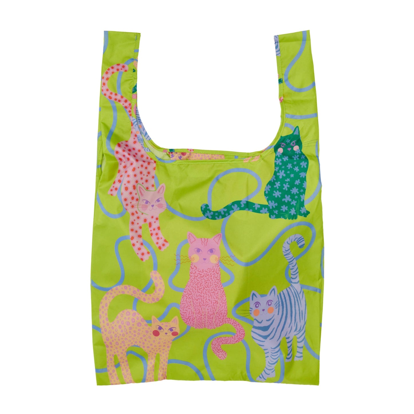 Fuchsia Arty Cats Eco-Friendly Reusable Bag
