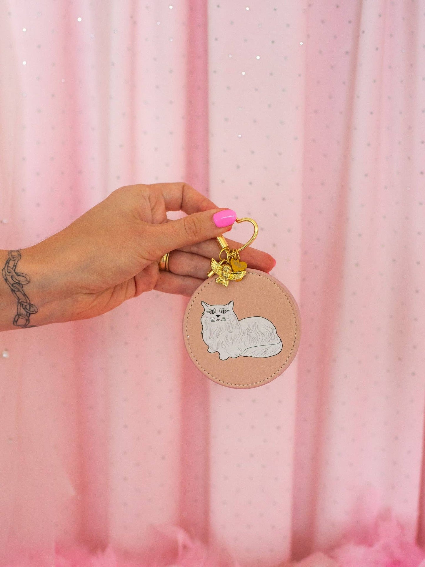 A Shop of Things - Miss Kitty Mirror Keychain