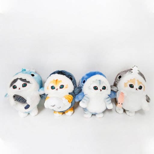 K-Wonderland - Mofusand Shark Costume Plush Keychain Bag Charm– 9cm