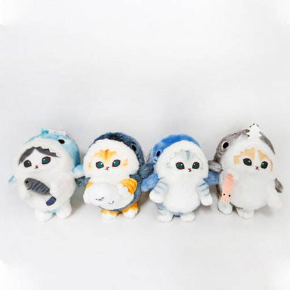K-Wonderland - Mofusand Shark Costume Plush Keychain Bag Charm– 9cm
