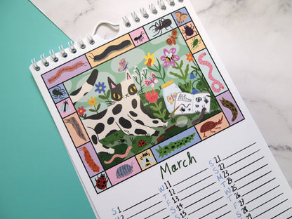 I like Cats 2026 A5 wall calendar