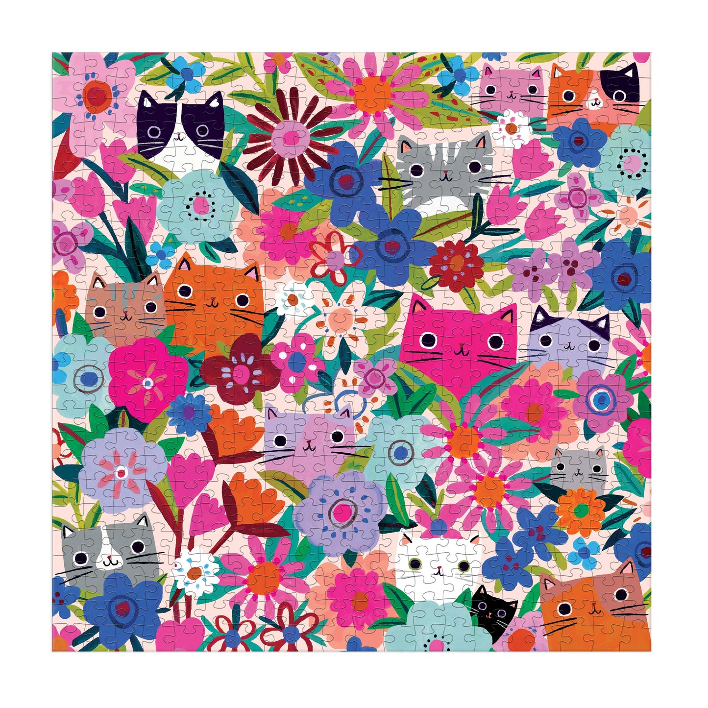 Blooming Cats 500 Piece Family Puzzle