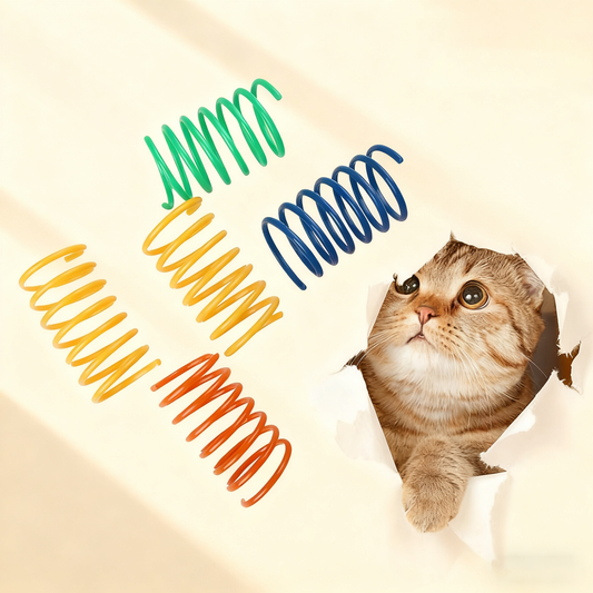Colorful Cat Spring Toys - 50 pcs