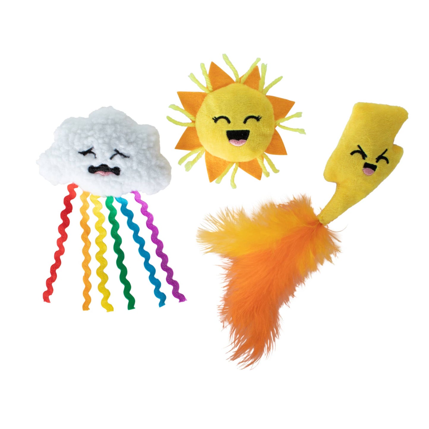 Fringe Studio Purr-fect Weather Cat Toy Set 3pc