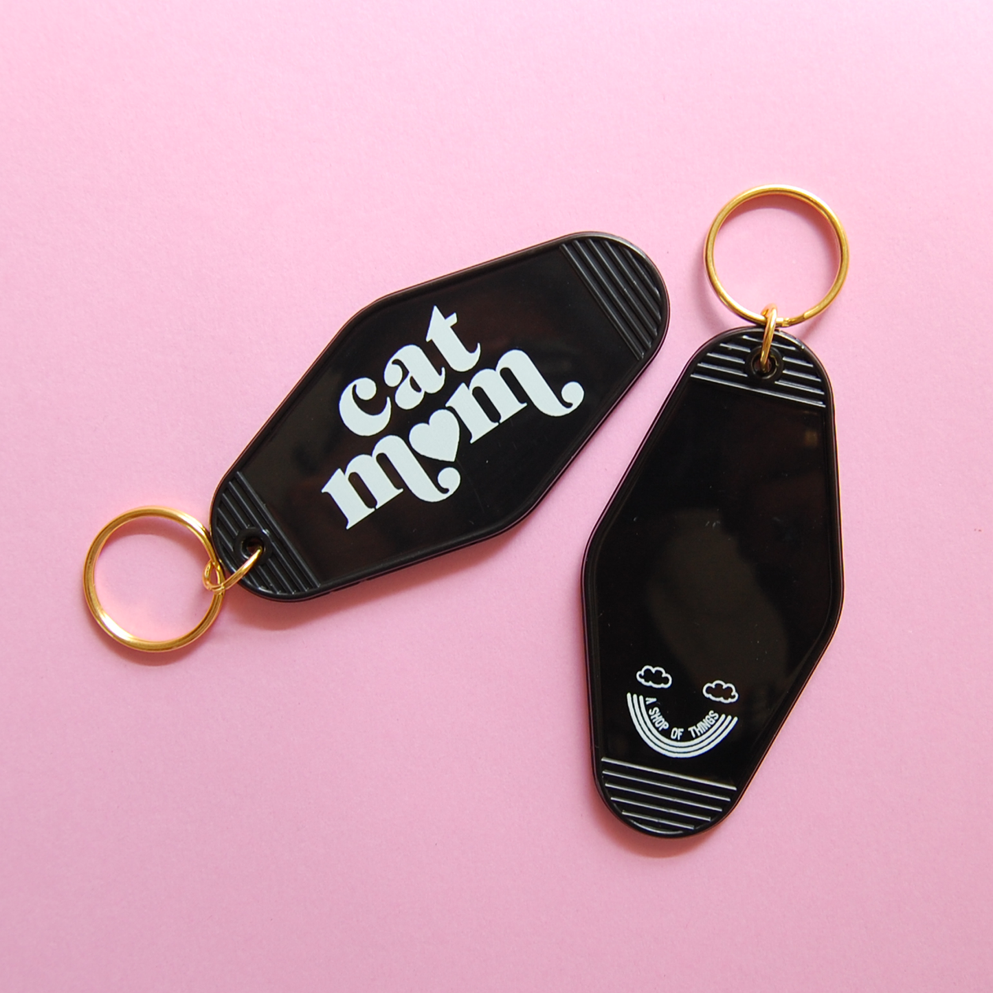 A Shop of Things - Cat Mom Keychain