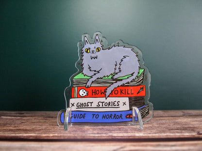 Spooky Cat Acrylic Desk Pet Standee Ornament