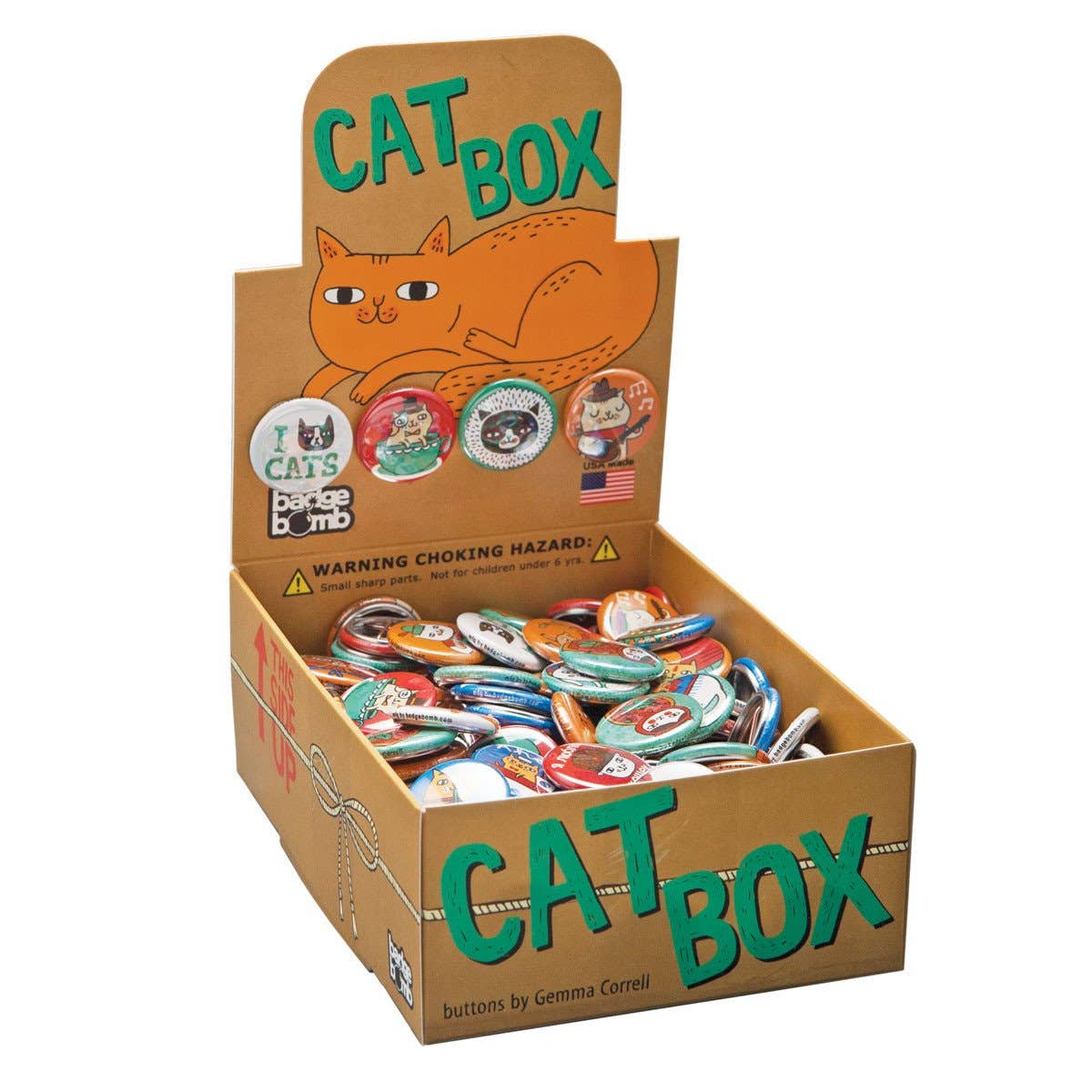 Cat Box 1" Button