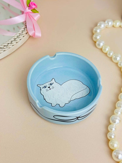 A Shop of Things - Miss Kitty Ceramic Ash Tray