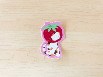 Tomato Cat Waterproof Vinyl Sticker