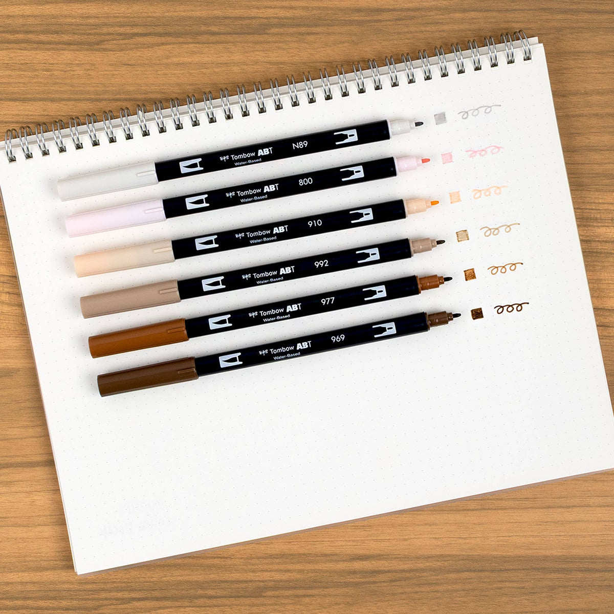 Dual Brush Pen Art Markers, Coffee Break, 6-Pack