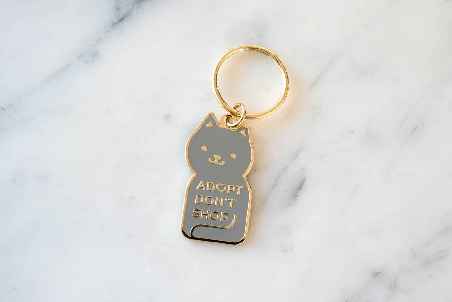 Adopt Don't Shop Keychain