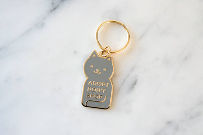 Adopt Don't Shop Keychain