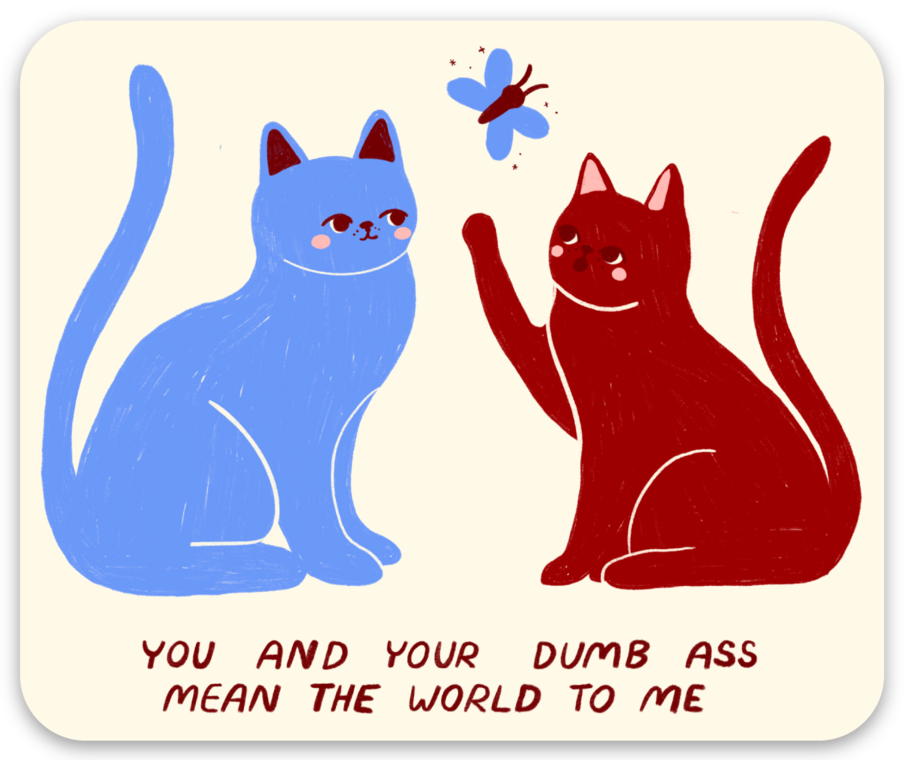 Mean The World Sticker