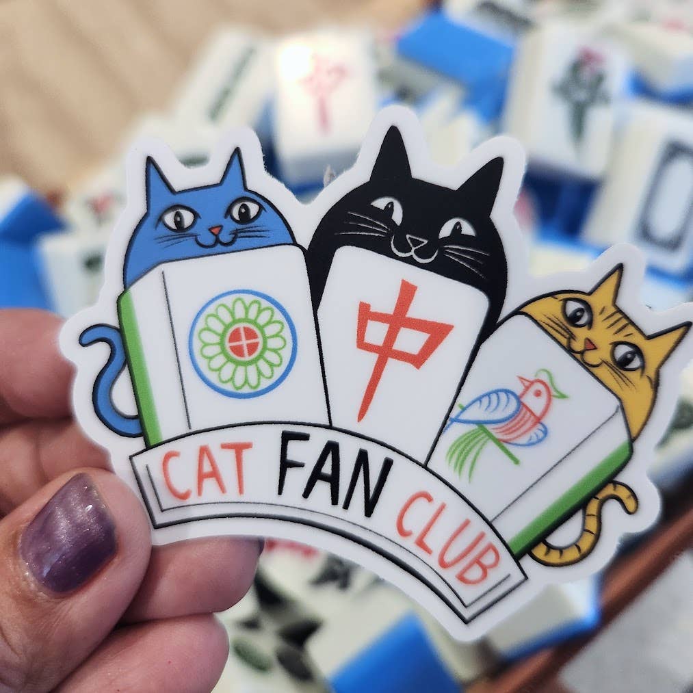Mahjong Cats (Cat Fan Club) Sticker