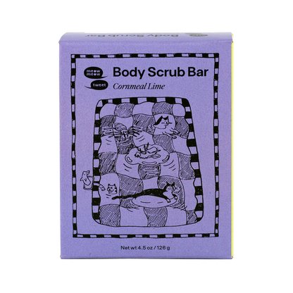 Meow Meow Tweet - Cornmeal Lime Body Scrub Bar