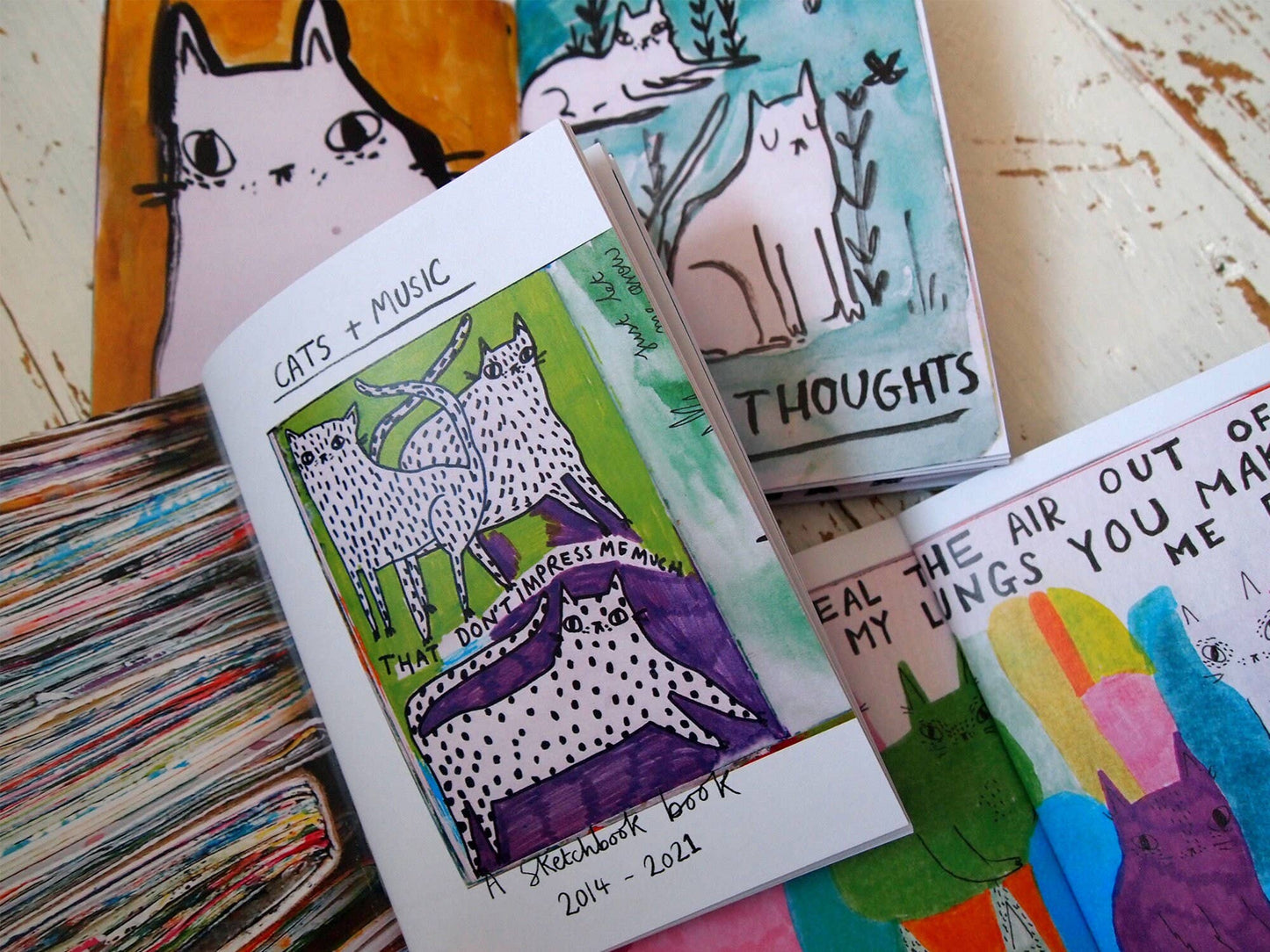 Cats and Music Sketchbook Book