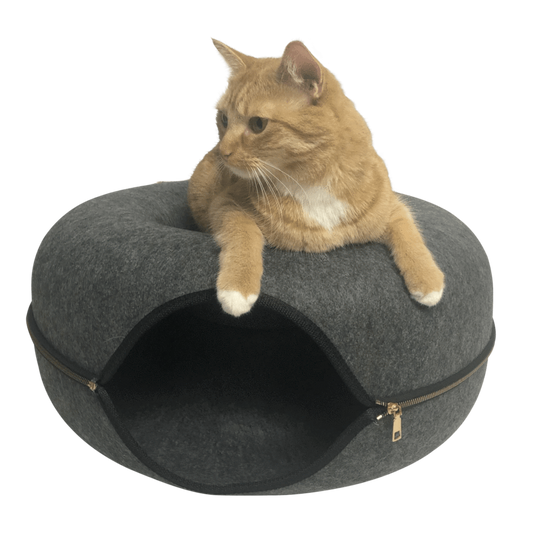 Travel Cat | Your Cat Backpack - "Donut!" Cat Hideaway Cave & Bed - Cozy Chic Pet Bed