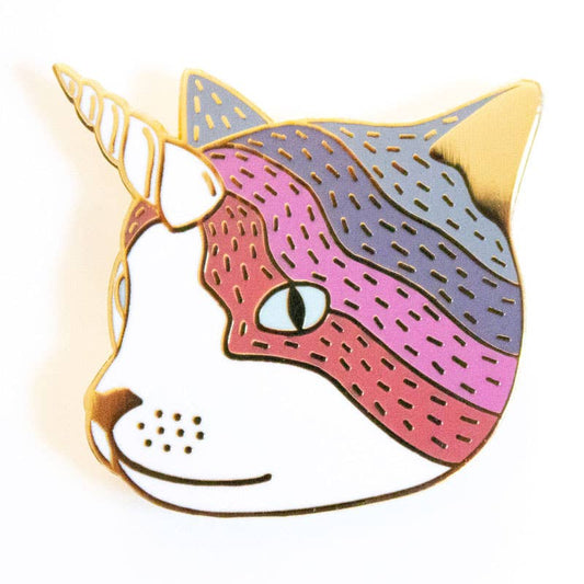 Caticorn Enamel Pin