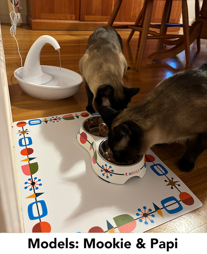 Mid-Century Pet Bowl Placemat
