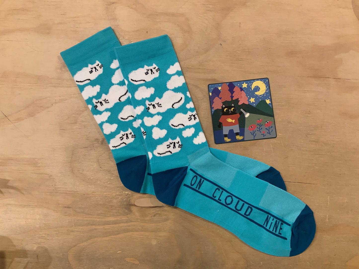 On Cloud Nine Kitty Socks