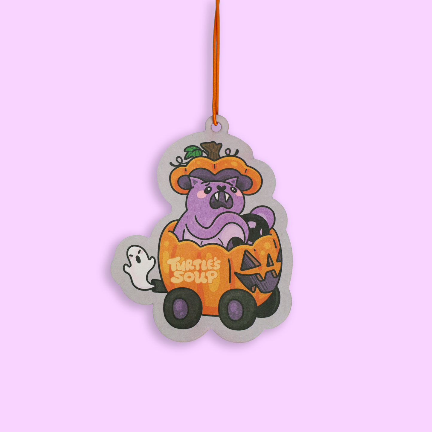 Bat In Their Pumpkin Ride Halloween Car Air Freshener
