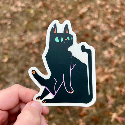 Black Cat Sticker