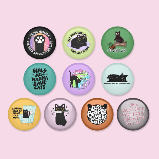Cat Lover Pins / buttons