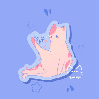 Nyaomikyu - Ugh Cat Sticker