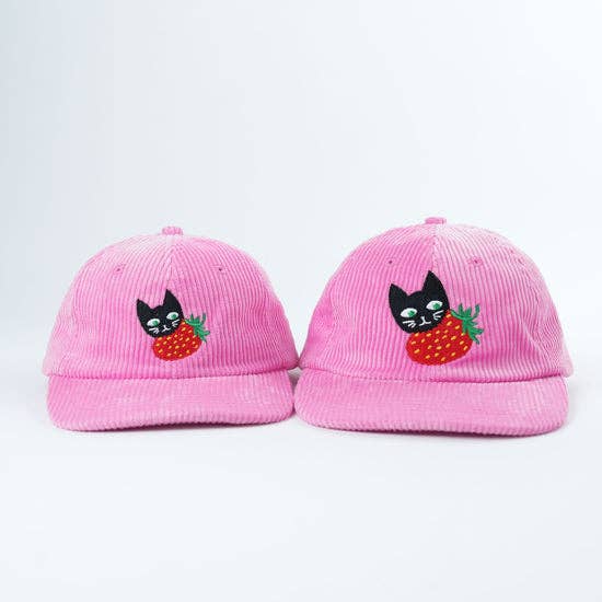 Adult Strawberry Eater Corduroy Hat