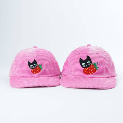 Adult Strawberry Eater Corduroy Hat