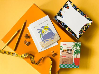 Karen Schipper - Cat New Home - Classic Cat Housewarming Card