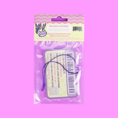 Nervous Driver Car Air Freshener, Lavender Scented, Cute