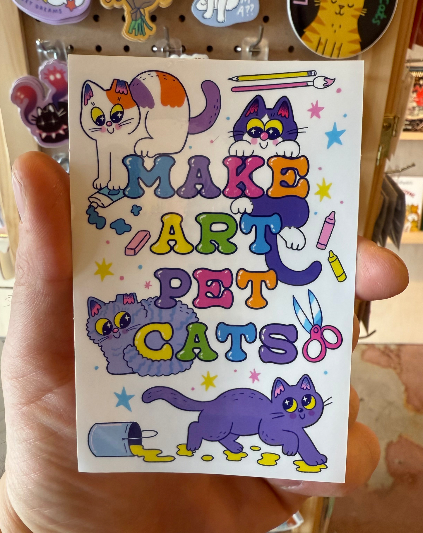 Make Art Pet Cats sticker