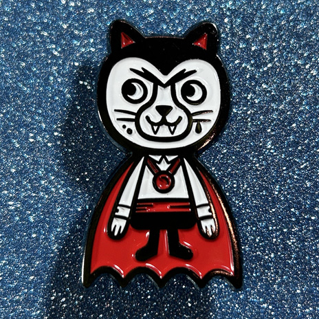 “VAMPIRE CAT” Enamel Pin