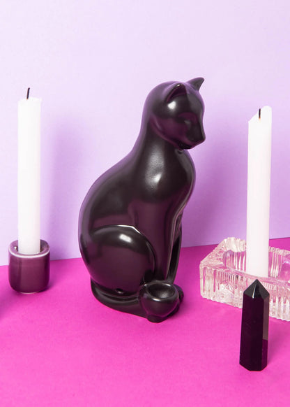 Black Cat Ceramic Pipe