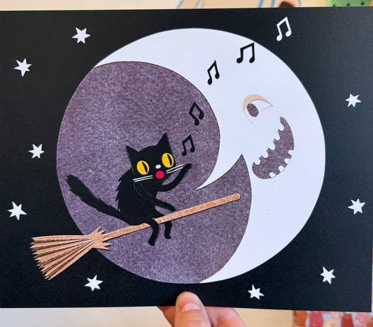 Witch's Cat print