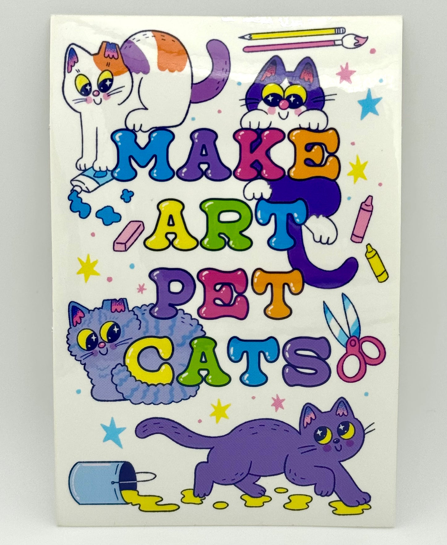 Make Art Pet Cats sticker