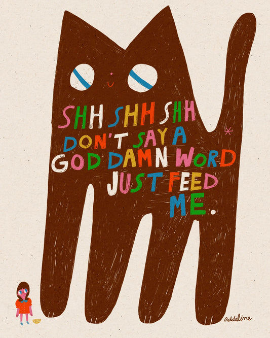 Feed Me Cat by Burger Babie