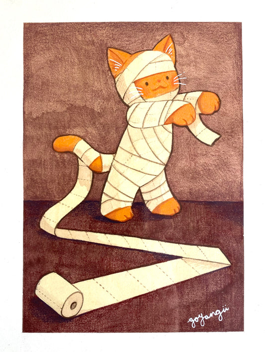 "Restroom Rascal" original painting