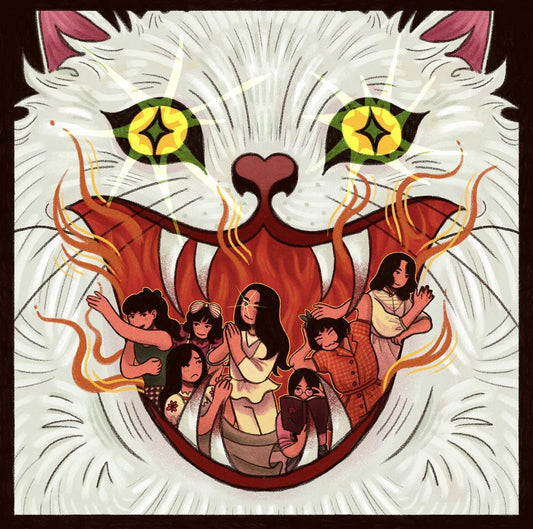 Witch Cat print by Katie Charpentier