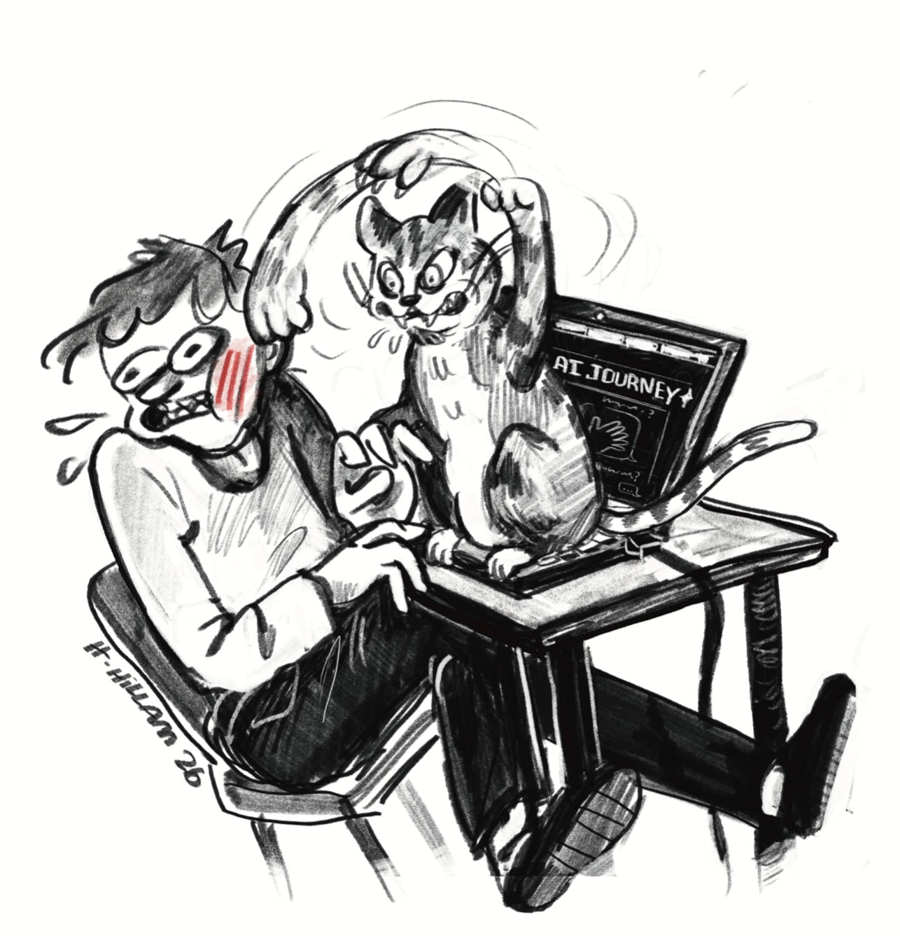 “Bad human!” by Hannah Hillam