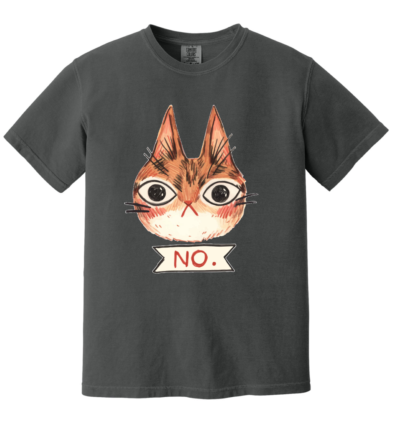 “NO” graphite t-shirt