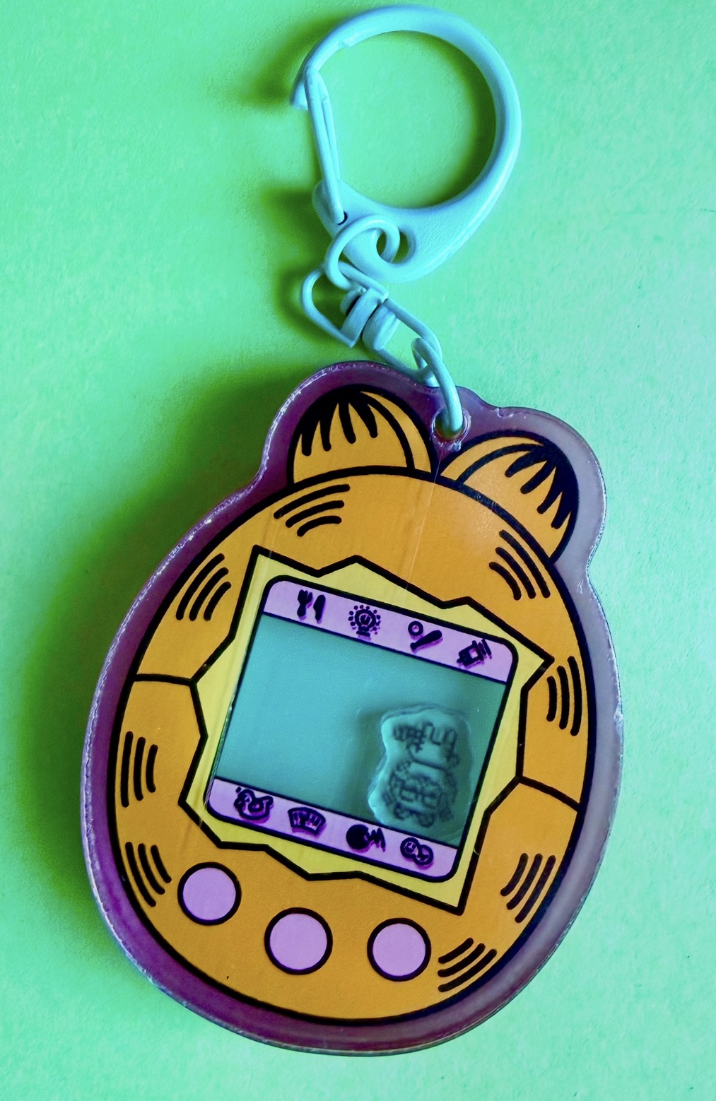 Garf Tamagotchi Keychain
