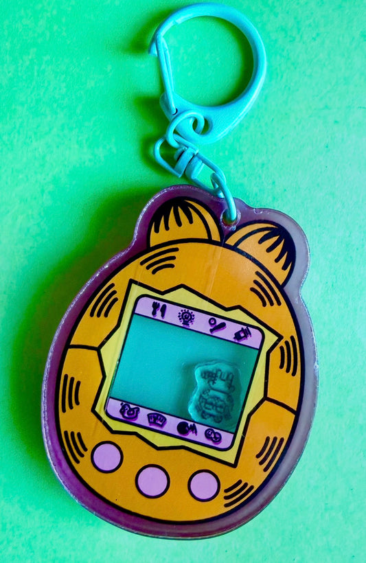 Garf Tamagotchi Keychain