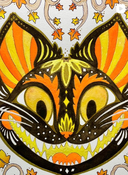 Glowing Ghoulish Grin original painting