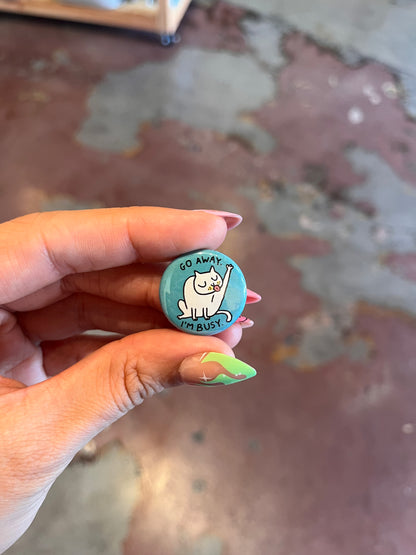 Cattitude 1" Button Box