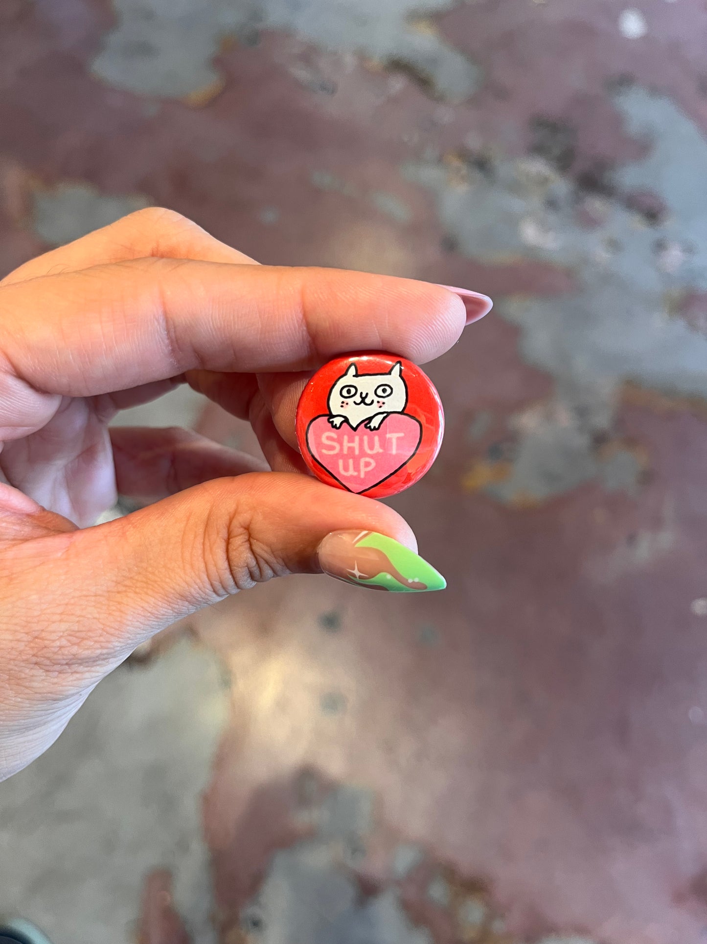 Cattitude 1" Button Box